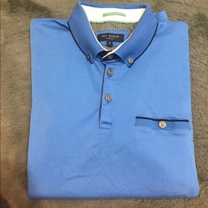 Men’s Ted Baker London Size Medium Blue Polo Shirt